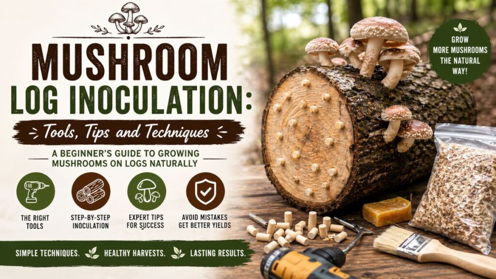 Mushroom Log Inoculation